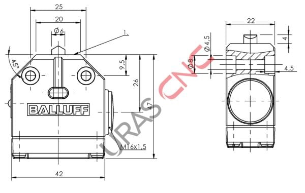 BALLUFF LİMİT SWİTCH BNS 819-100-D-11
