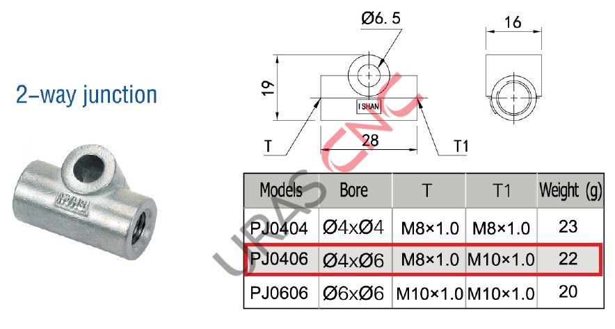 PJ0406 4-6 GEÇİŞLİ NİPEL