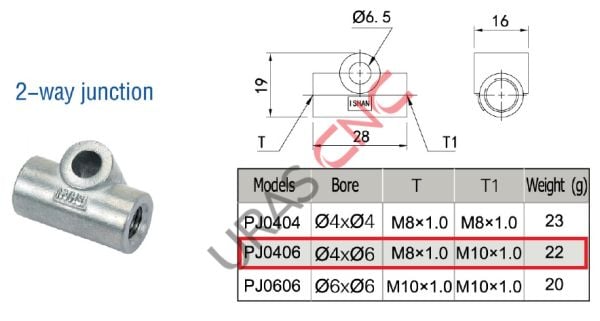 PJ0406 4-6 GEÇİŞLİ NİPEL