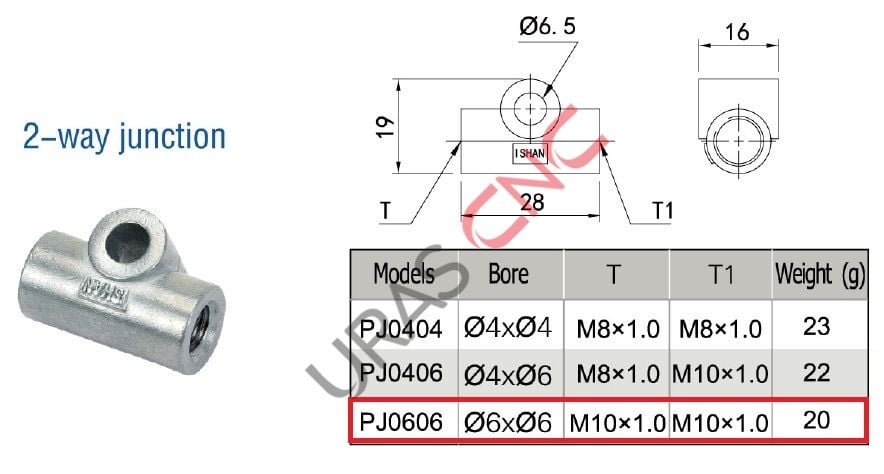 PJ0606 6-6 GEÇİŞLİ NİPEL